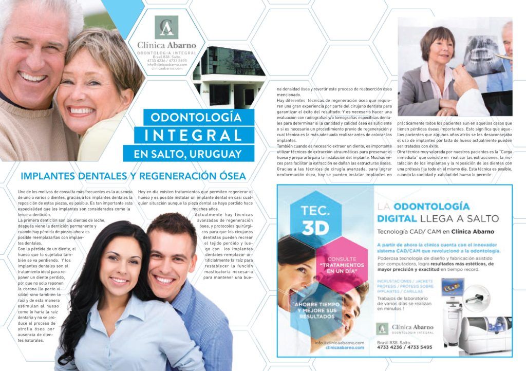 Nota Regeneración ósea en revista Vida Litoral